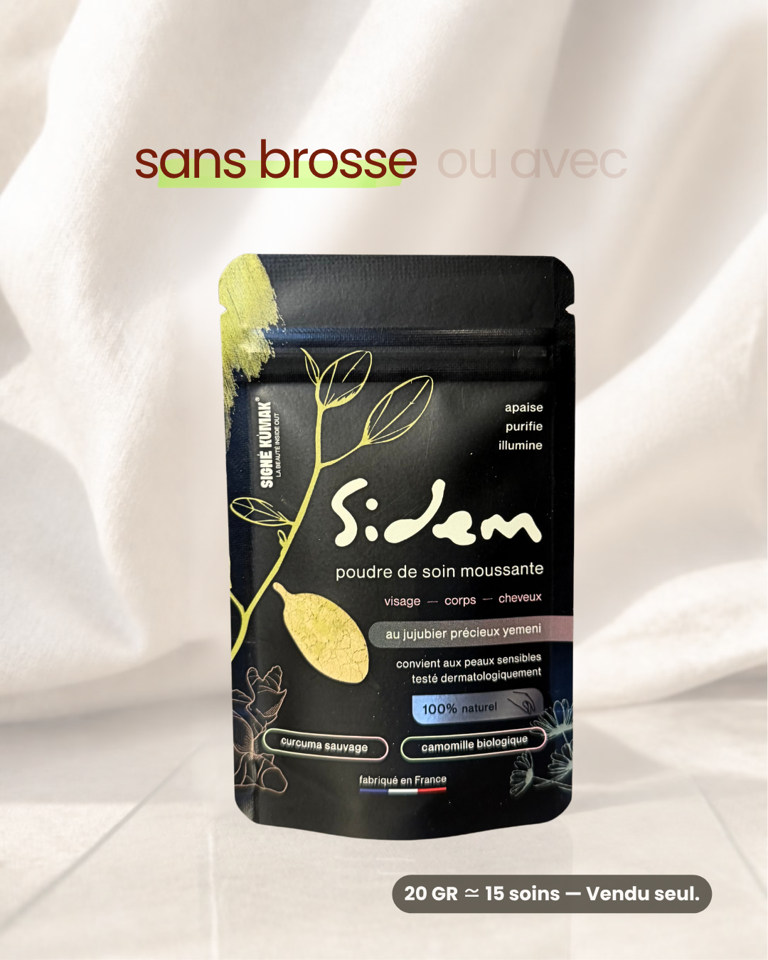 Poudre SIDEM au jujubier yéménite, sachet 20 g vendu seul