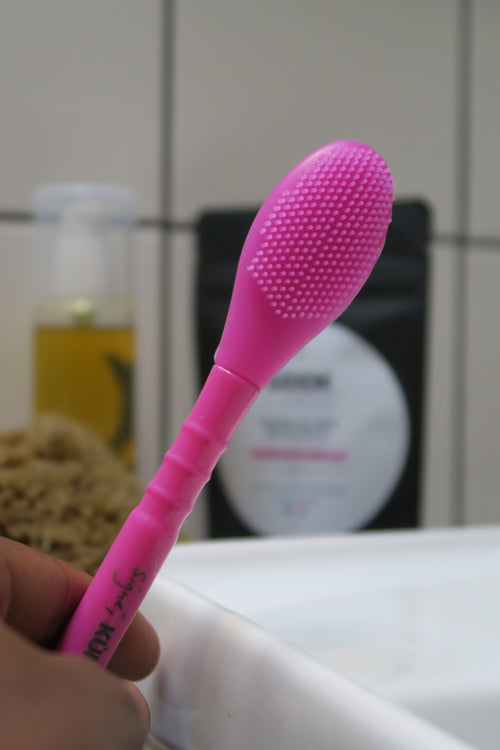 Brosse exfoliante douce silicone