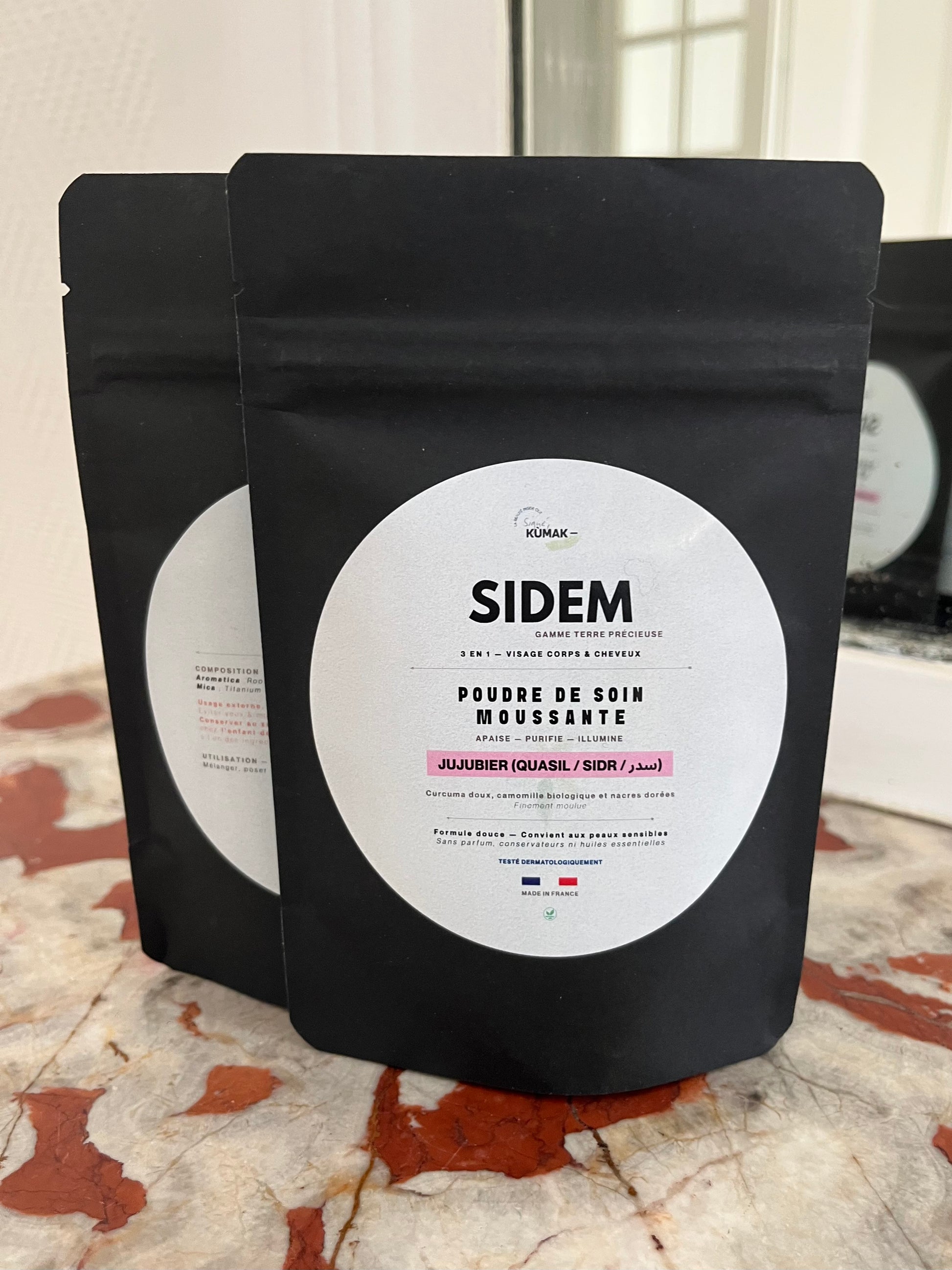 DUO SIDEM, Poudre moussante — Jujubier & Curcuma