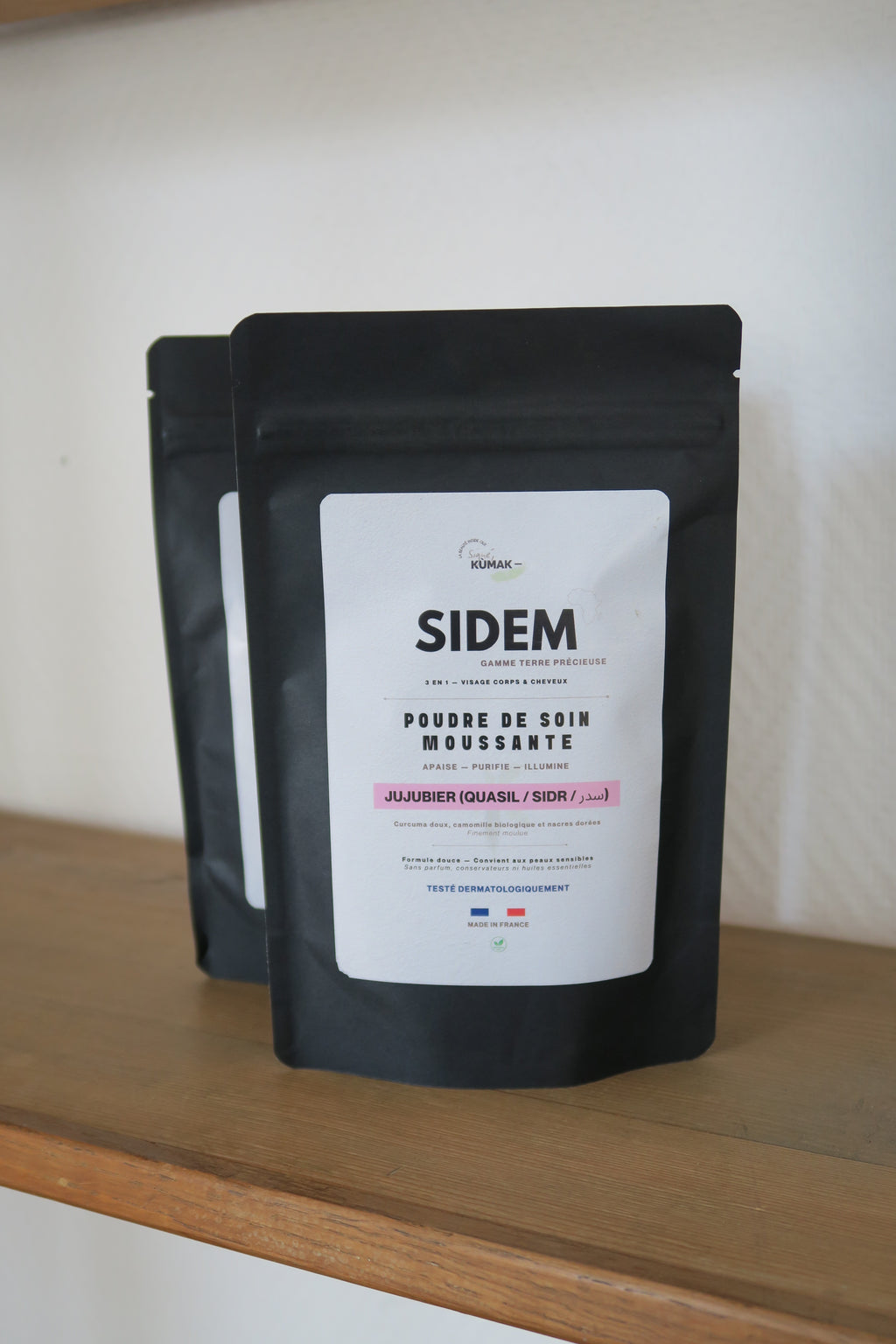 DUO SIDEM, Poudre moussante — Jujubier & Curcuma
