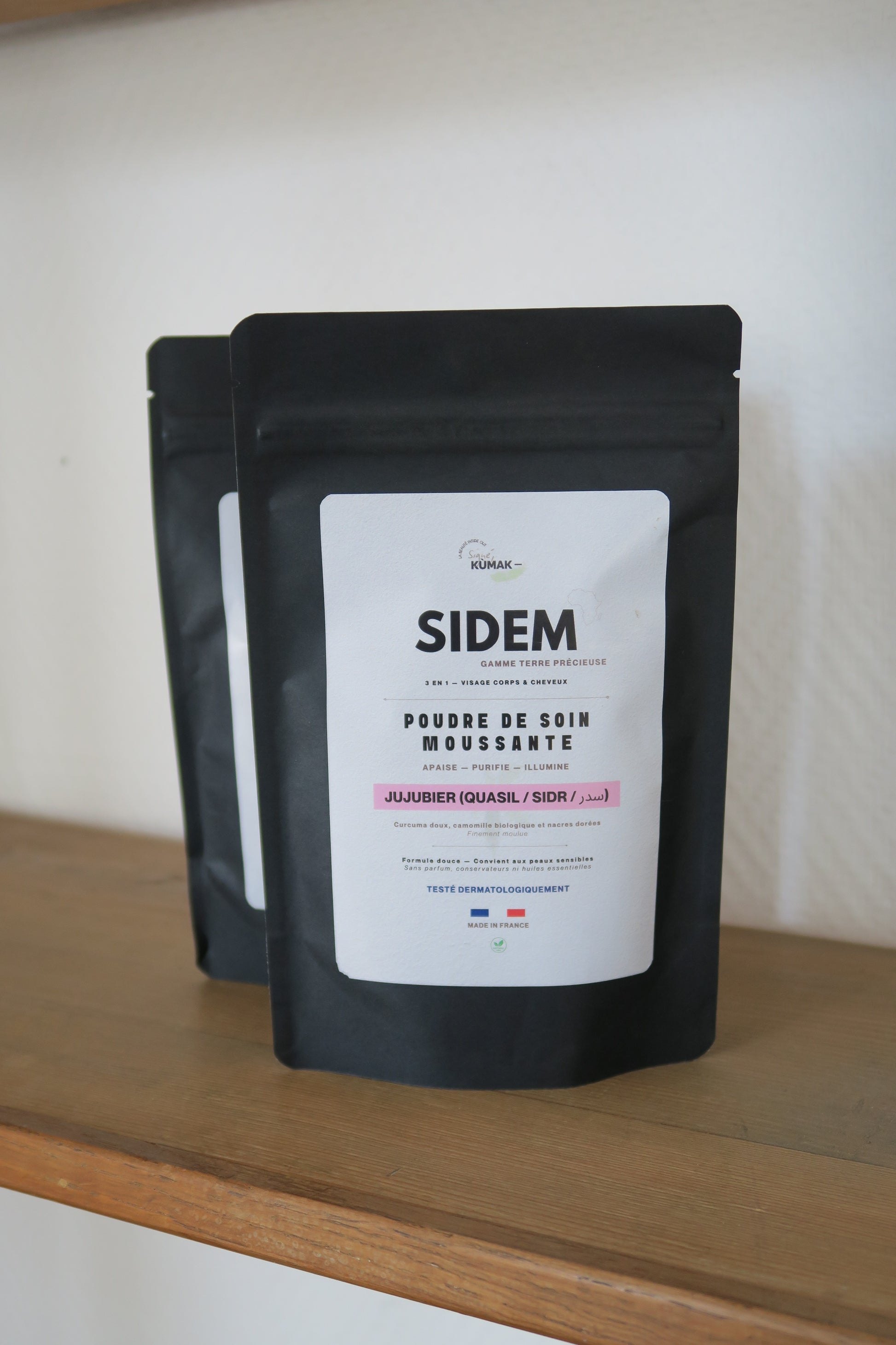 DUO SIDEM, Poudre moussante — Jujubier & Curcuma