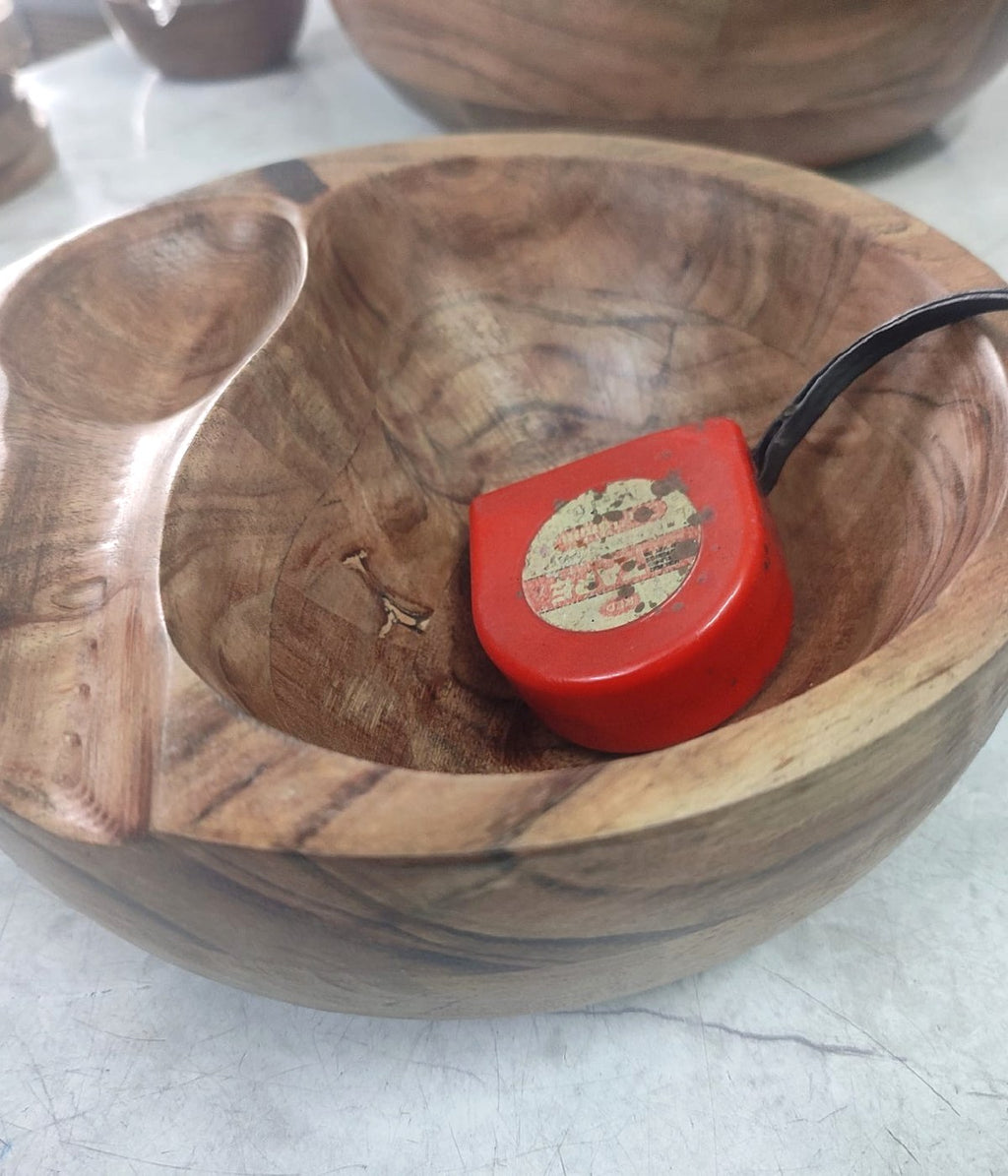 Grand bol SIDEM en bois d’acacia et son compartiment